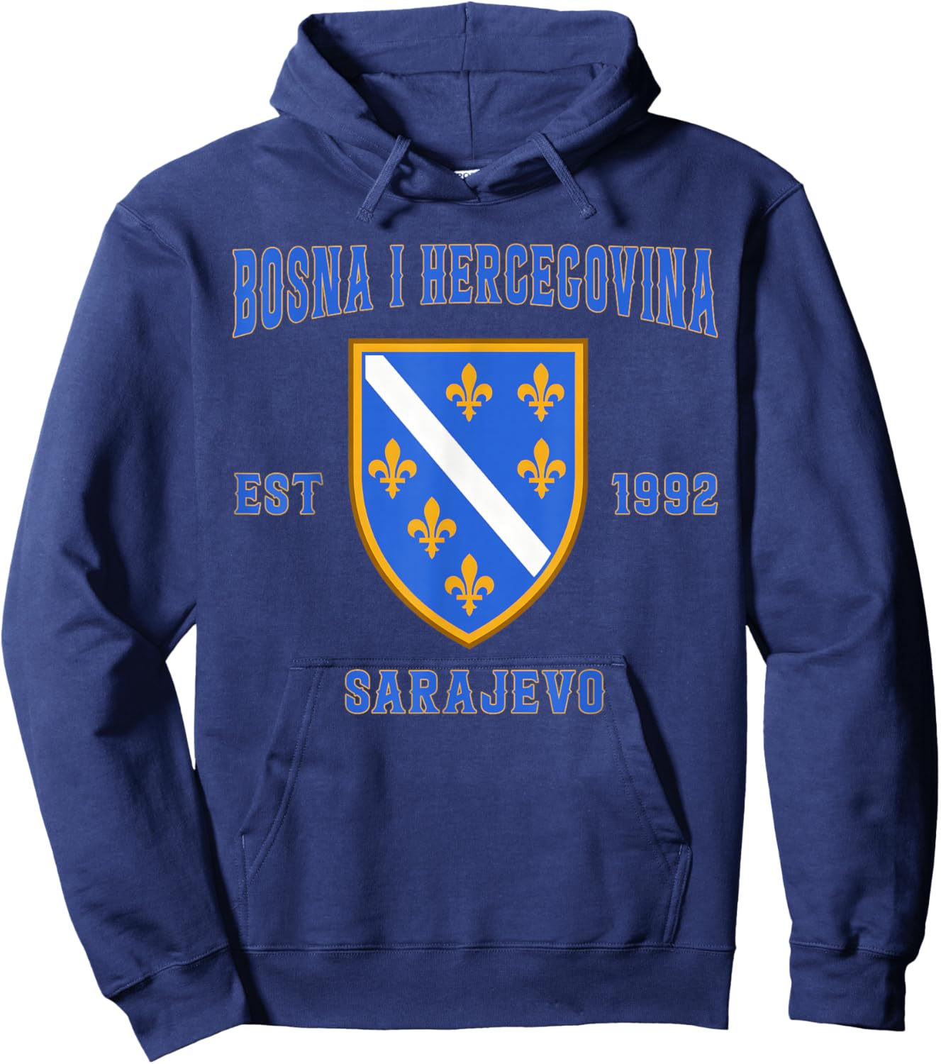 Bosnia I Herzegovina Flag Bosna Pride Heritage Hoodie - Hoodie | Navy