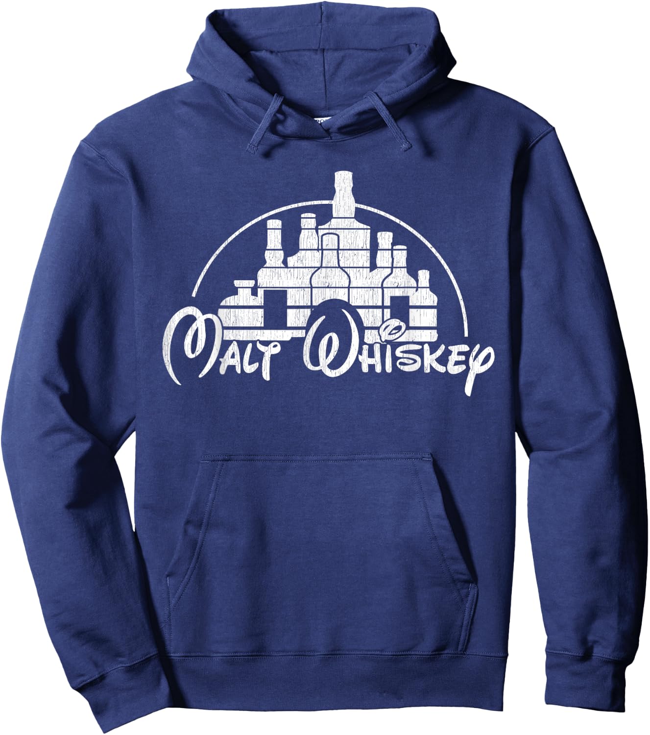 Vintage Malt Whiskey - Funny Malt Whiskey Hoodie - Hoodie | Navy