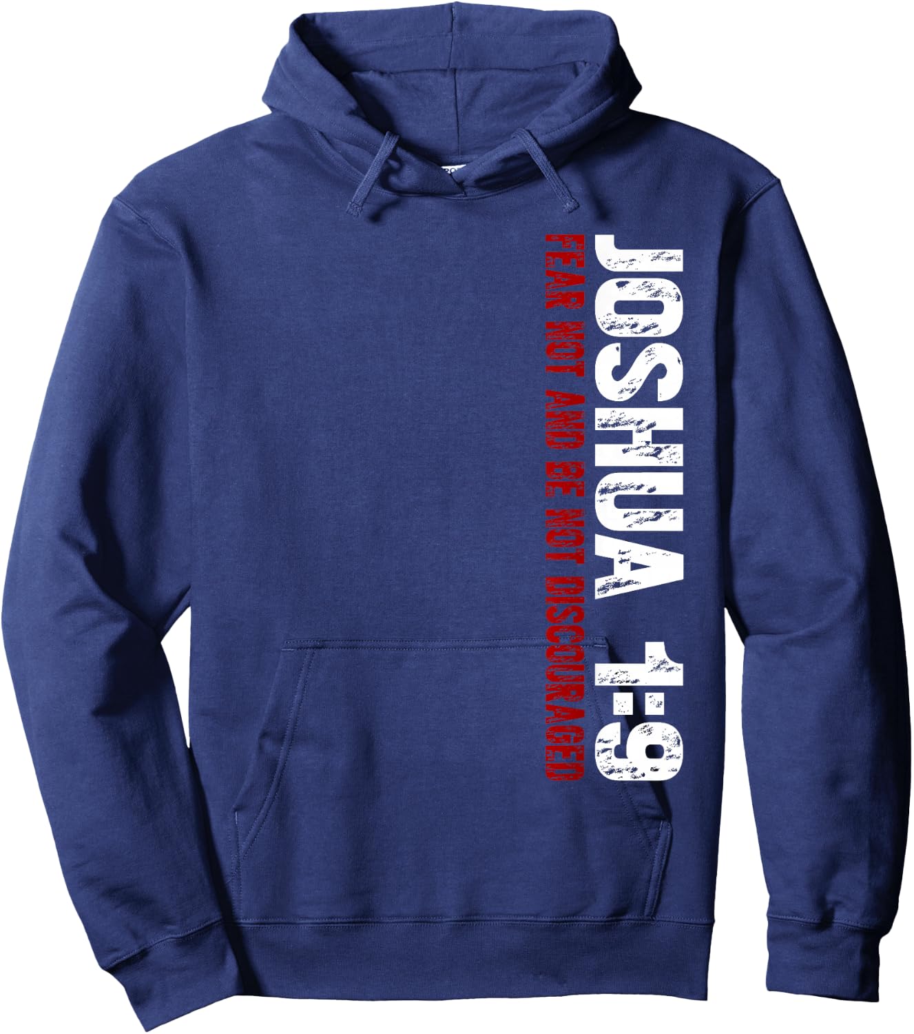 Christian Joshua 1:9 Hoodie - Hoodie | Navy