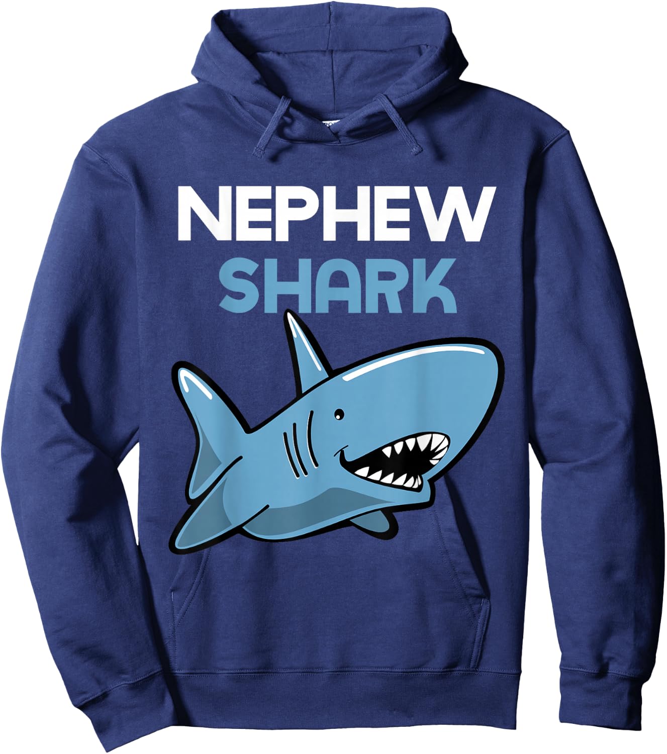 Nephew Shark Funny Family Gift Hoodie - Hoodie | Navy