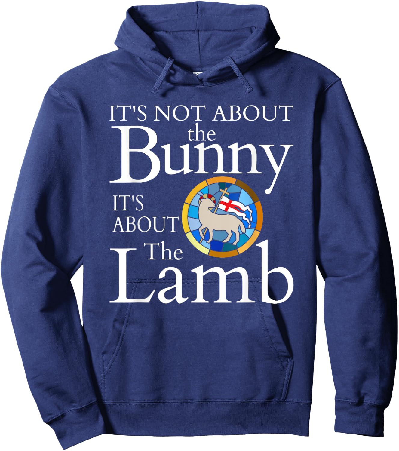 Easter is About Jesus Christ Catholic Easter Hoodie - Hoodie | Navy