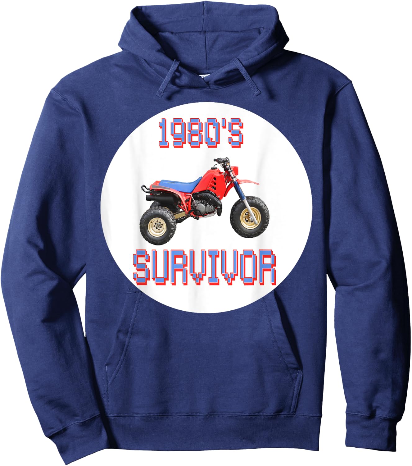 Funny 80's Survivor Three Wheeler Hoodie - Hoodie | Navy