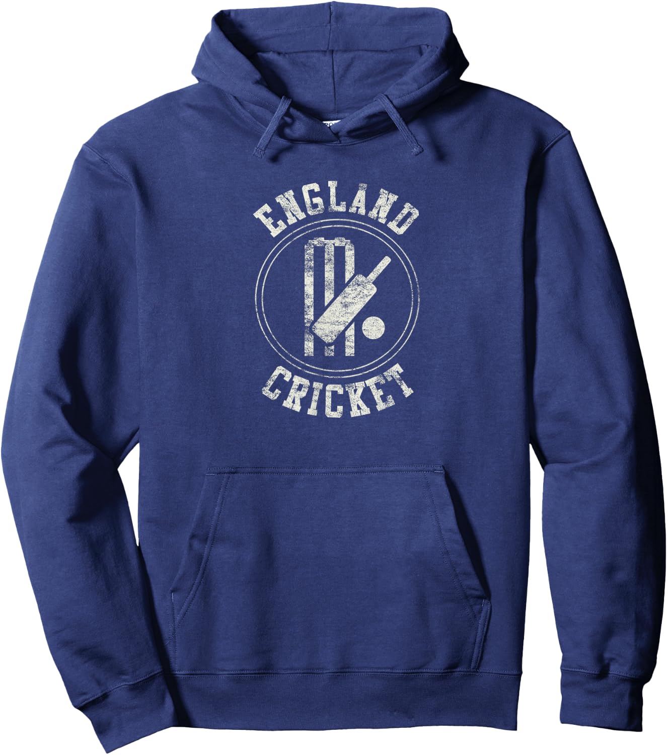 Vintage England Cricket Logo Hoodie - Hoodie | Navy