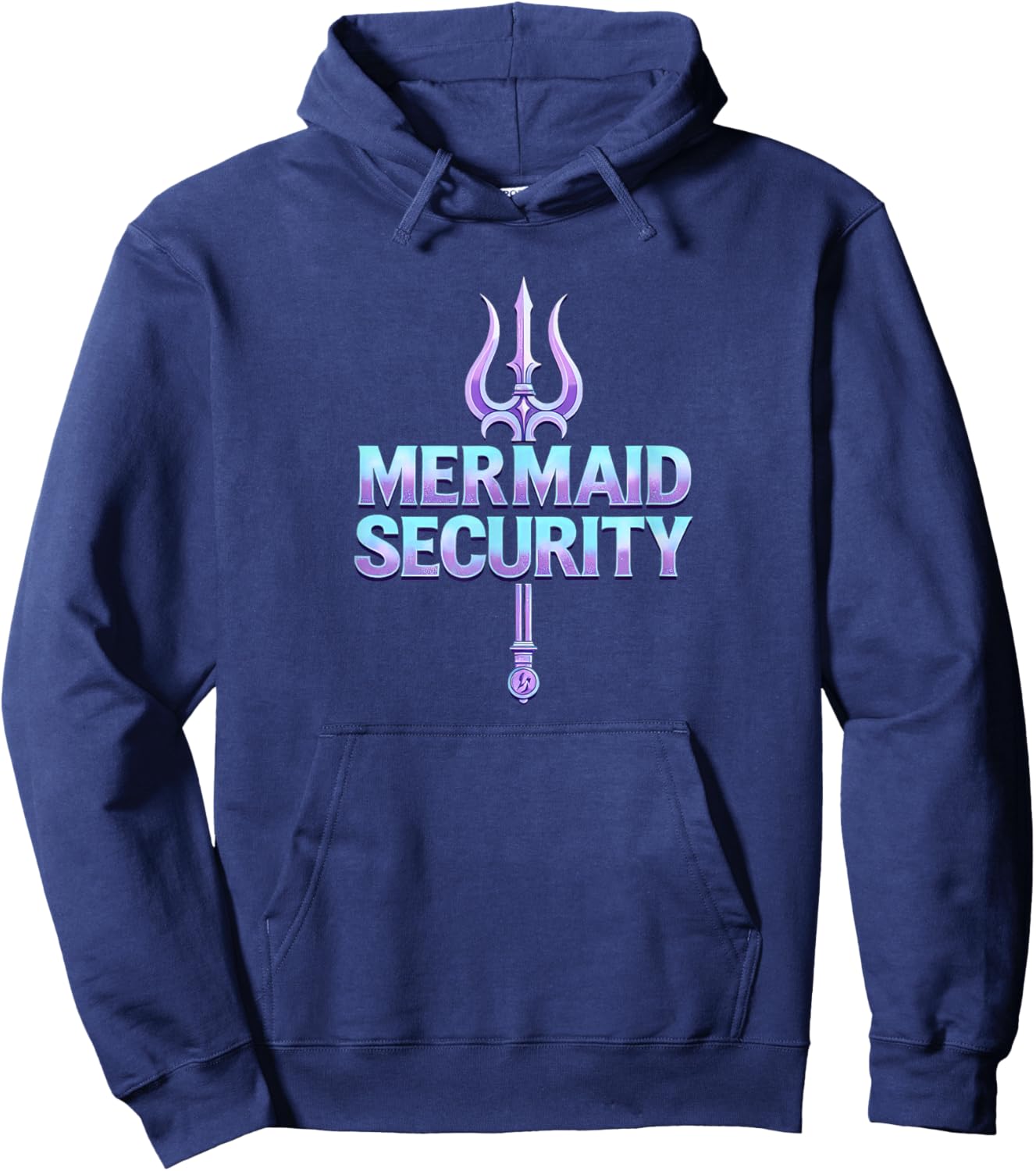 Daddy Dad Mermaid Security Hoodie - Hoodie | Navy
