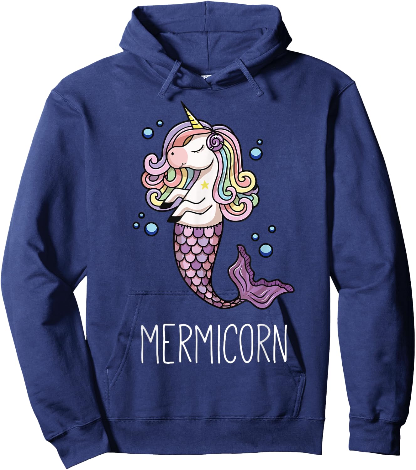 Mermicorn - Unicorn & Mermaid Hoodie - Hoodie | Navy