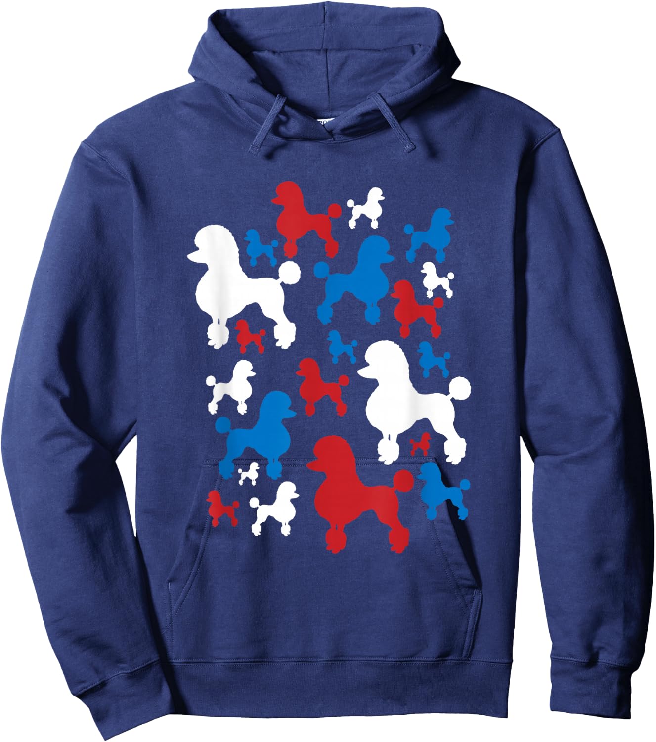 Poodle Patriotic 4th Of July Shirt Hoodie - Hoodie | Navy