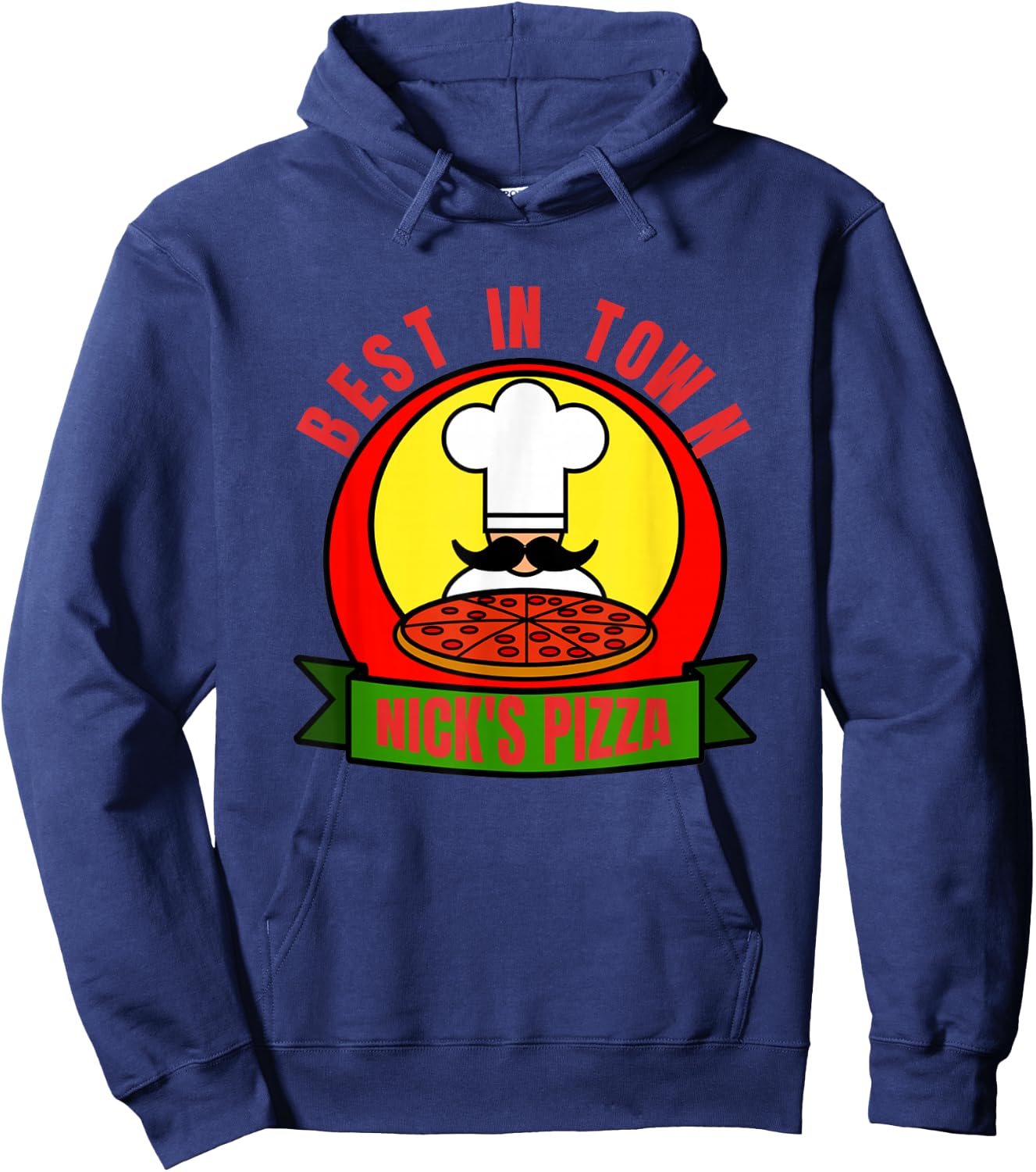 Nick's Pizza - Awesome Restaurant - employee Hoodie - Hoodie | Navy