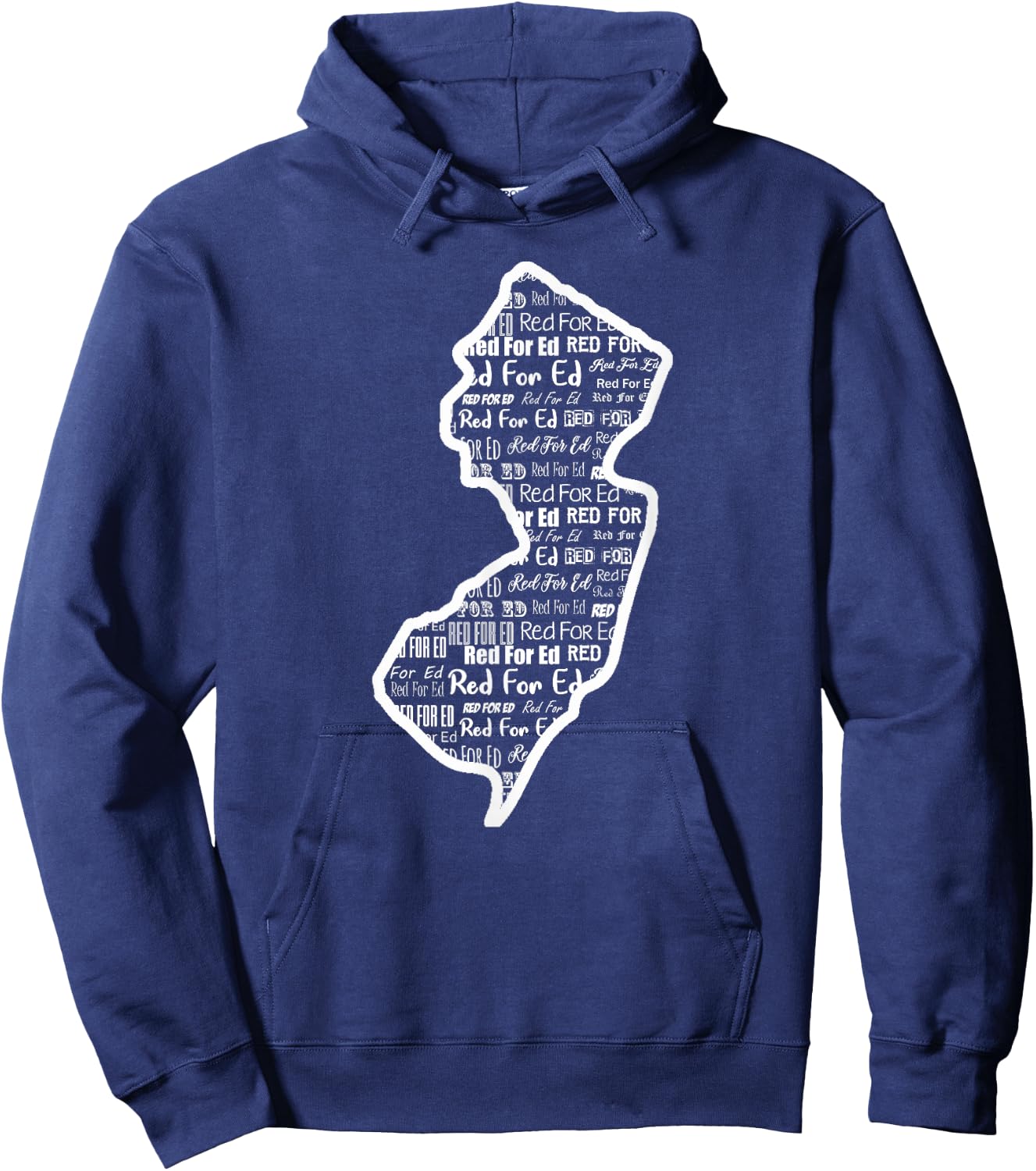Red for Ed Shirts NJ New Jersey RedForEd Gift Hoodie - Hoodie | Navy