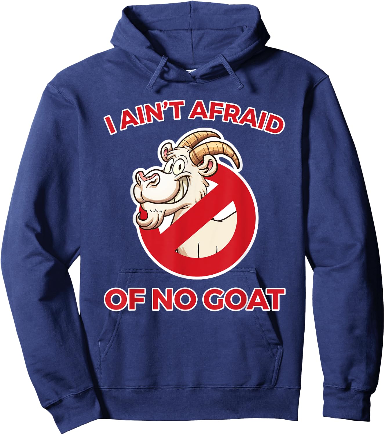 I Ain't Afraid of No Goat Funny Chicago Hoodie - Hoodie | Navy