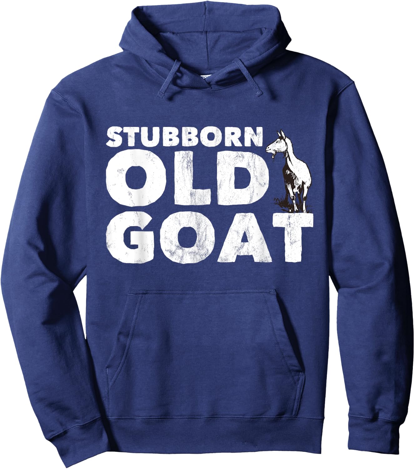 Stubborn Old Goat Hoodie - Hoodie | Navy