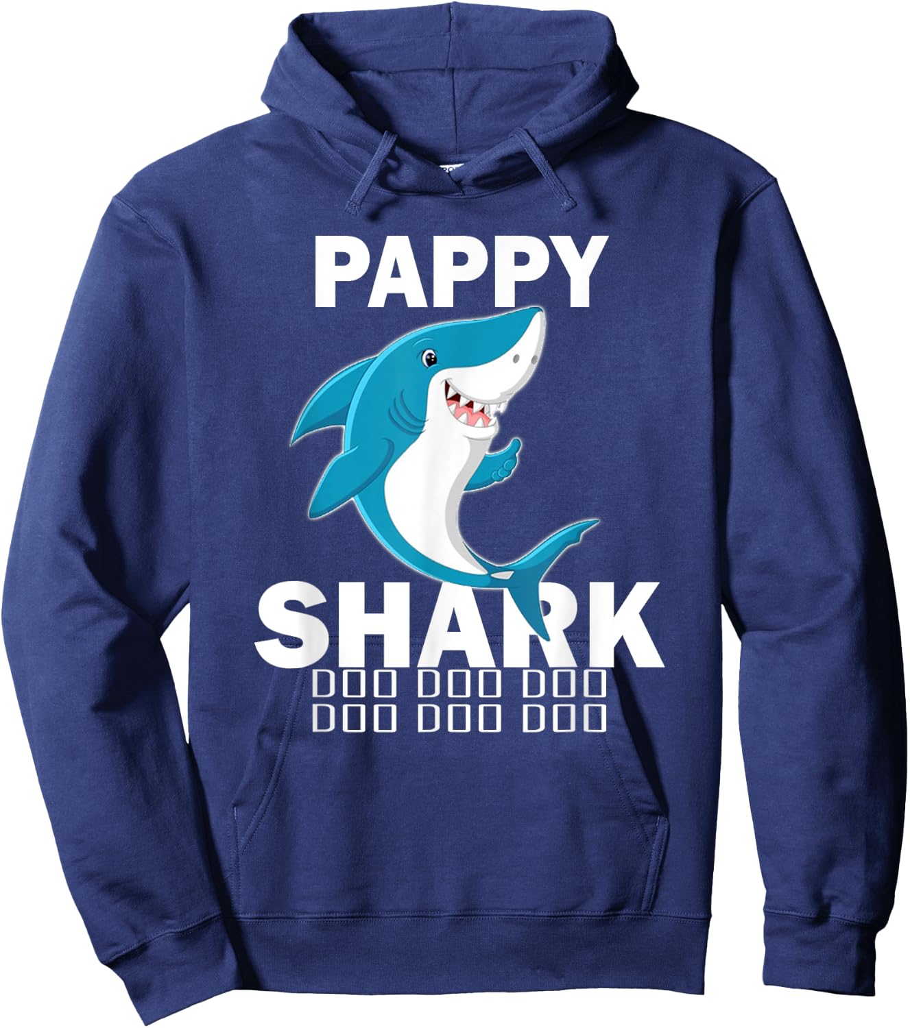 Pappy Shark Shirt Fathers Day Gift For Pappy Hoodie - Hoodie | Navy