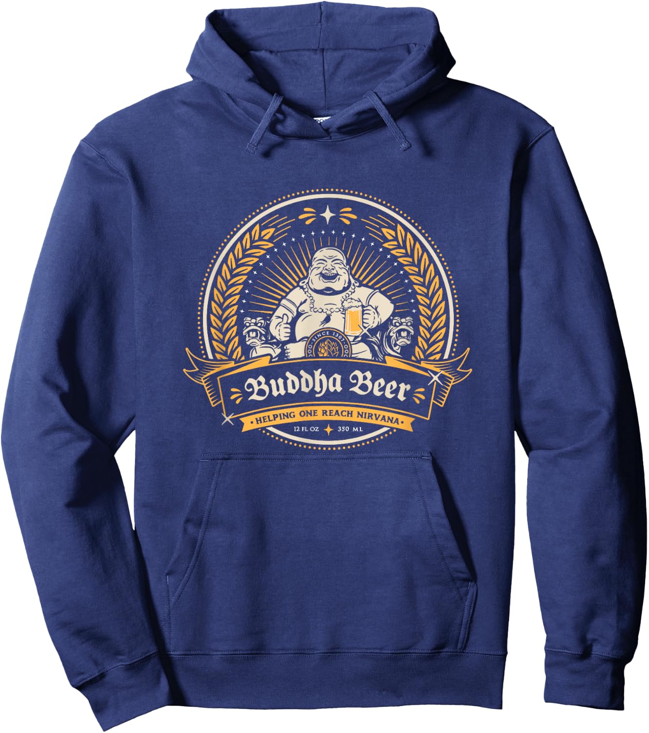 Buddha Beer Label Hoodie - Hoodie | Navy