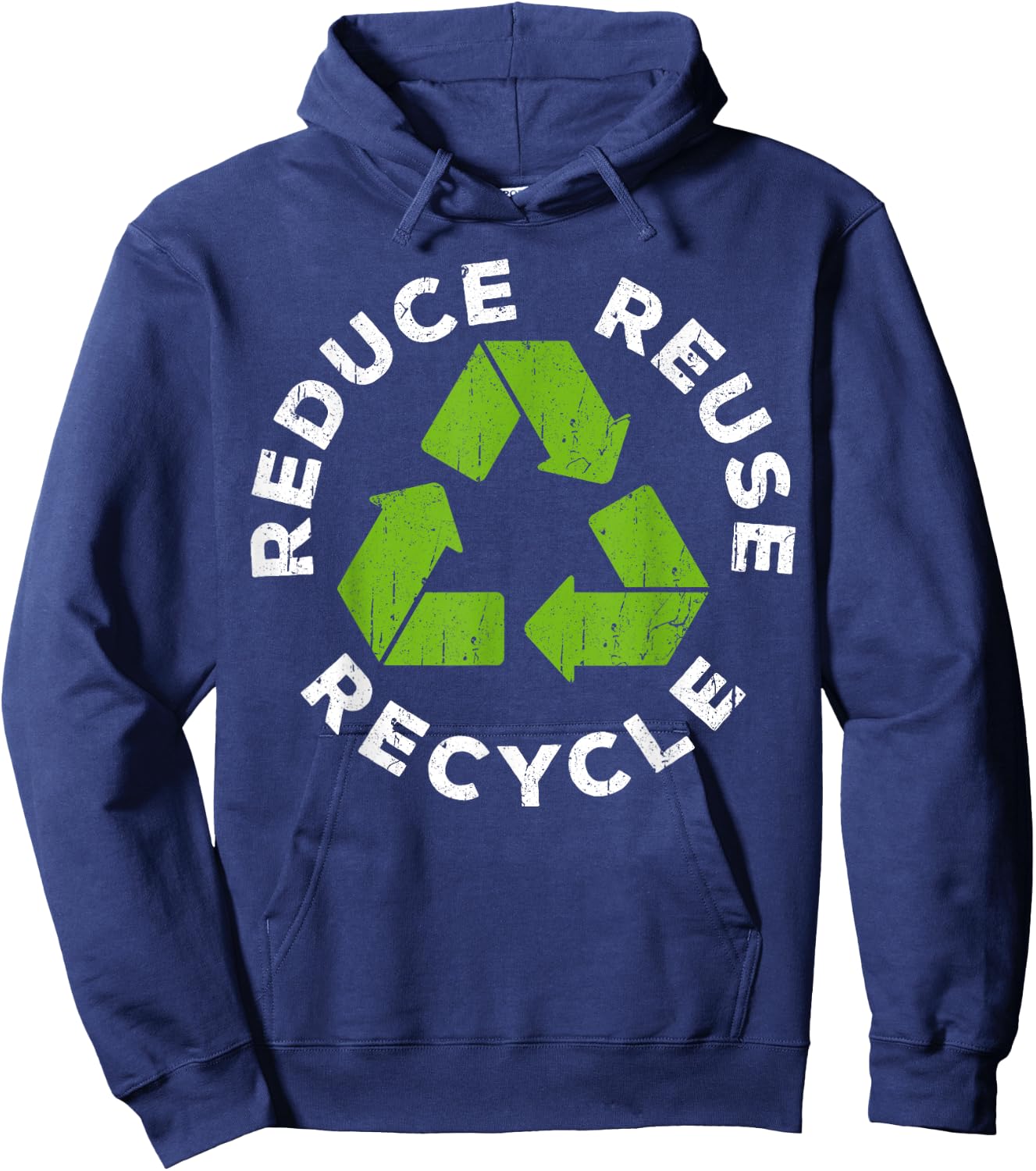 Reduce Reuse Recycle Earth Day 2025 Shirt Hoodie - Hoodie | Navy