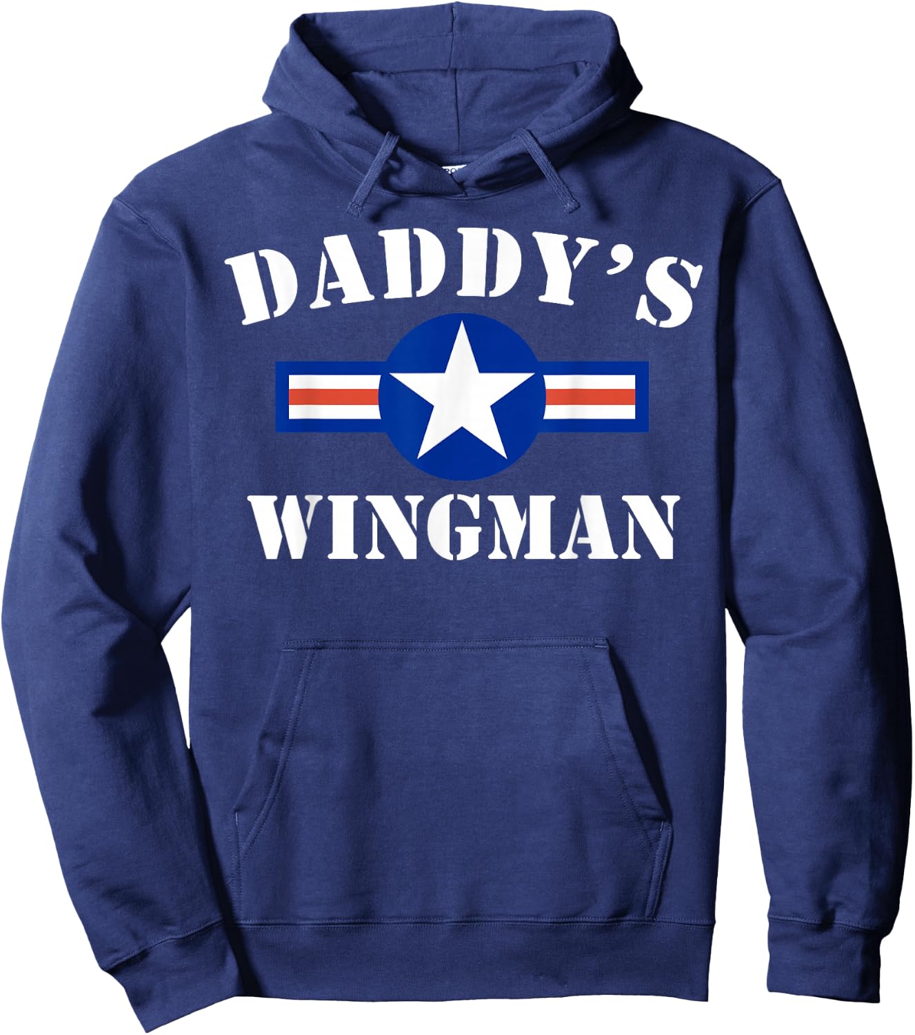 Daddy's Wingman Shirt Cute Funny Air Force Hoodie - Hoodie | Navy