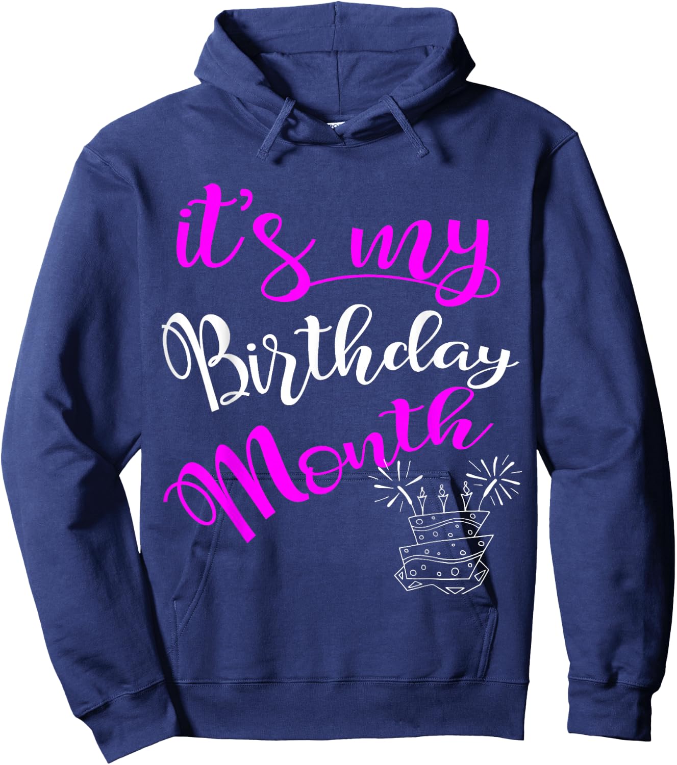 It's My Birthday Month Party Hoodie - Hoodie | Navy