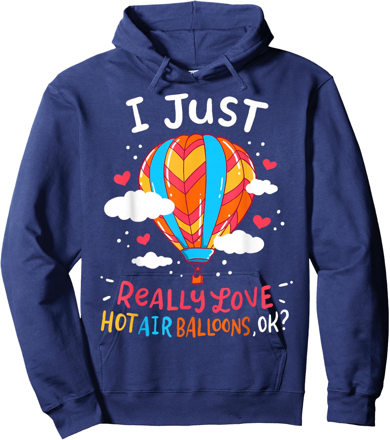 Hot Air Balloon Hoodie - Hoodie | Navy