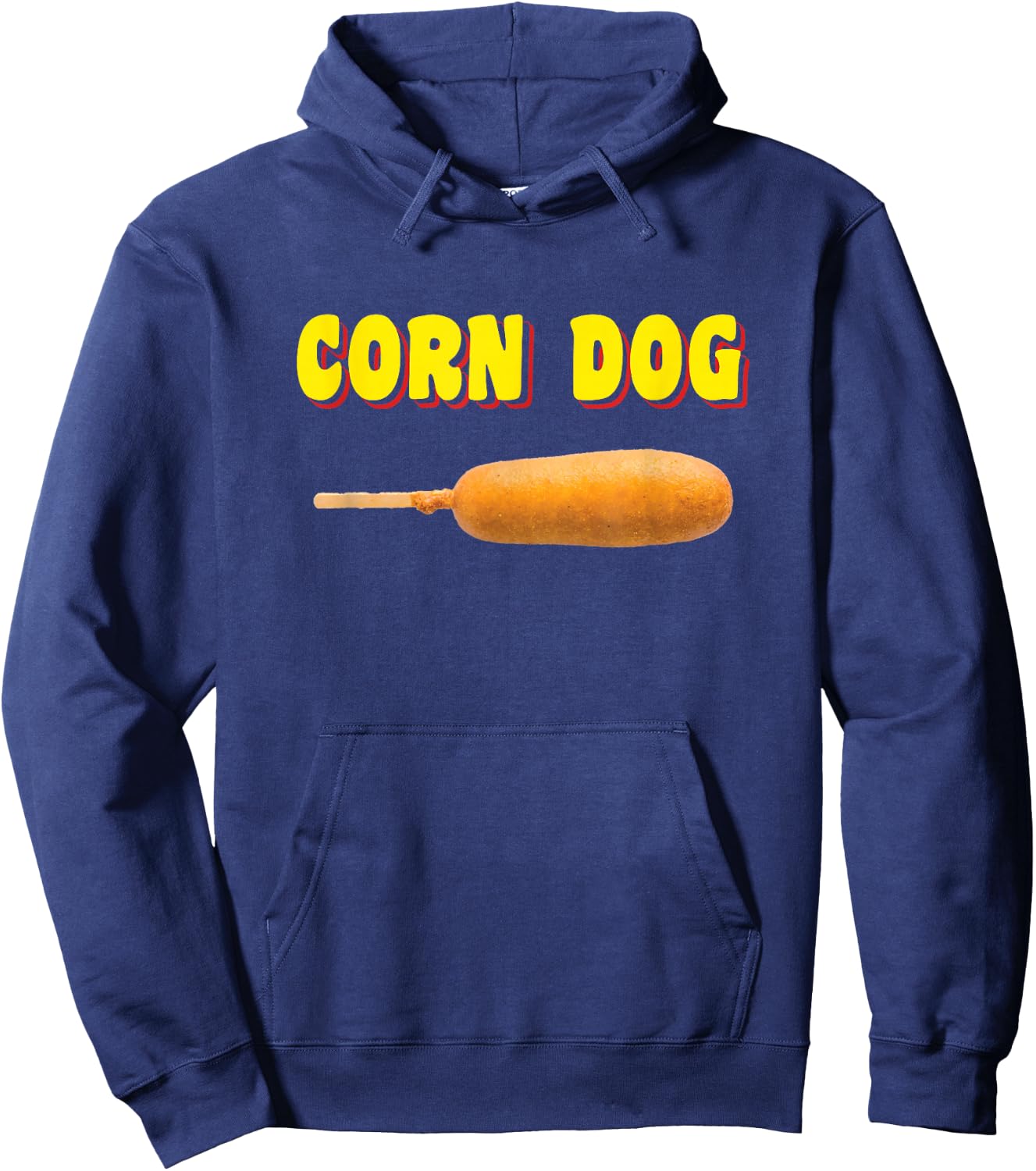 Corn Dog , Carnival Style Hoodie - Hoodie | Navy