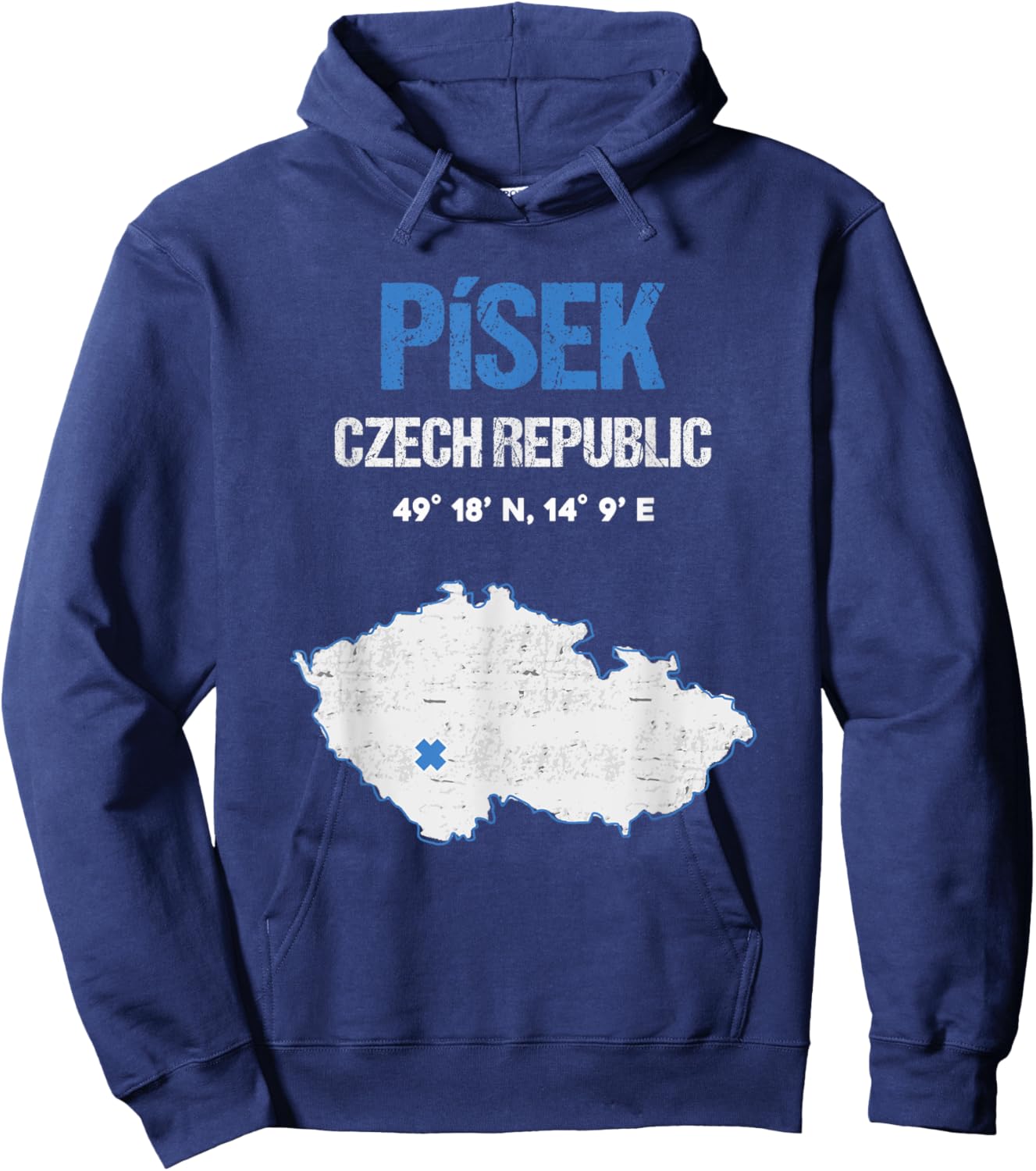Pisek Czech Republic City Hoodie - Hoodie | Navy