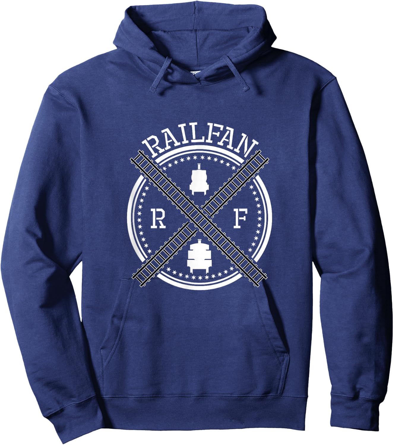 Railway Train Loving Railfan Hoodie - Hoodie | Navy