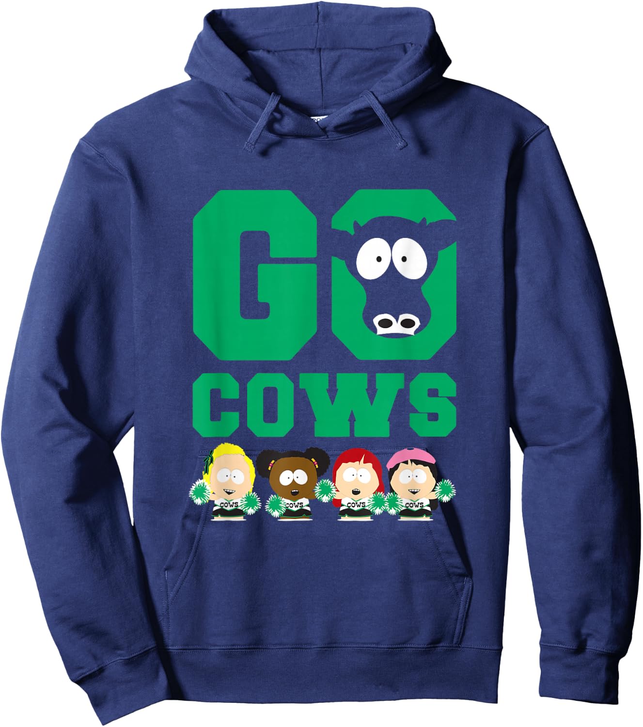 South Park Go Cows - Officially Licensed Hoodie - Hoodie | Navy