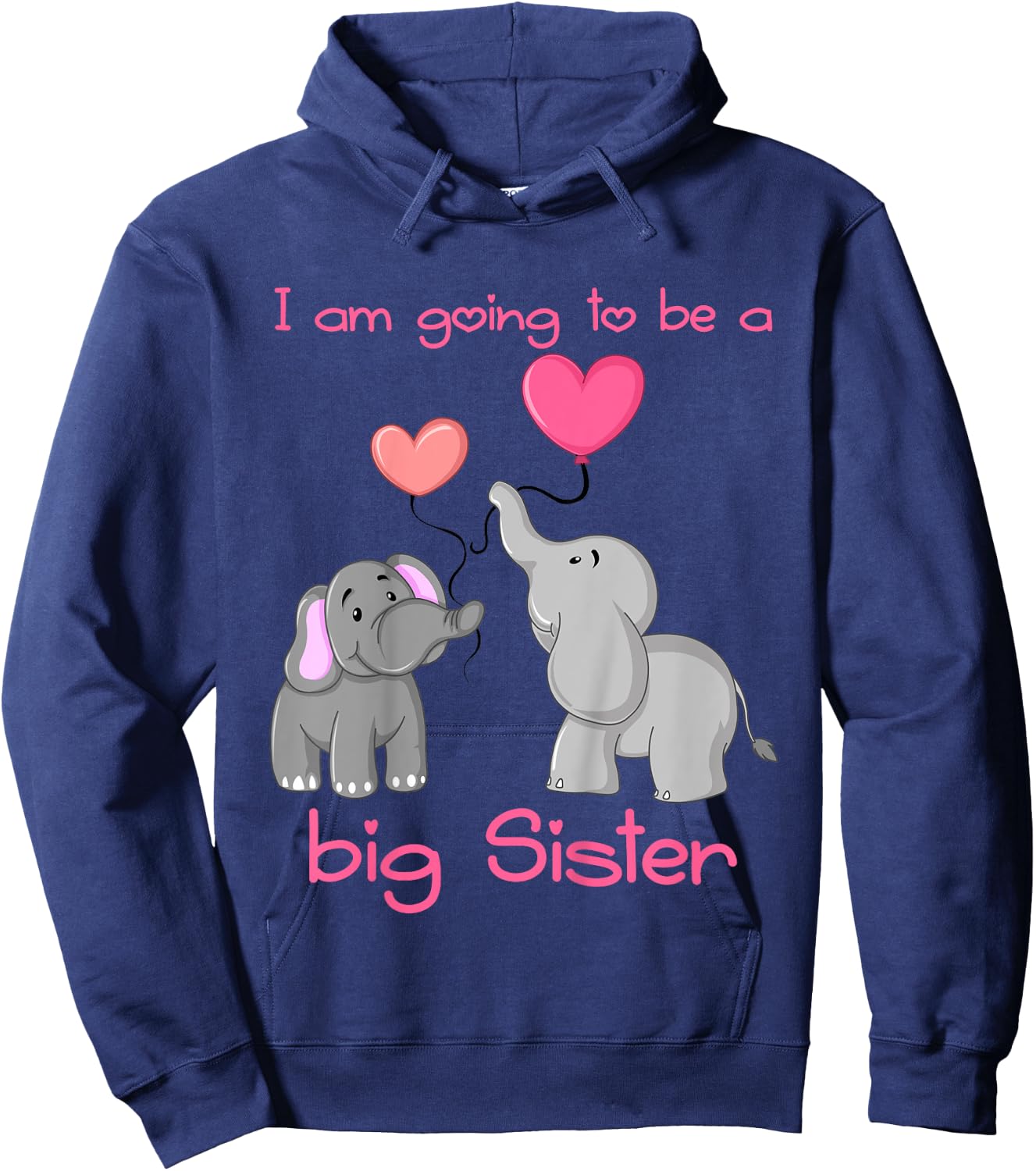 I am going to be a big sister Hoodie - Hoodie | Navy