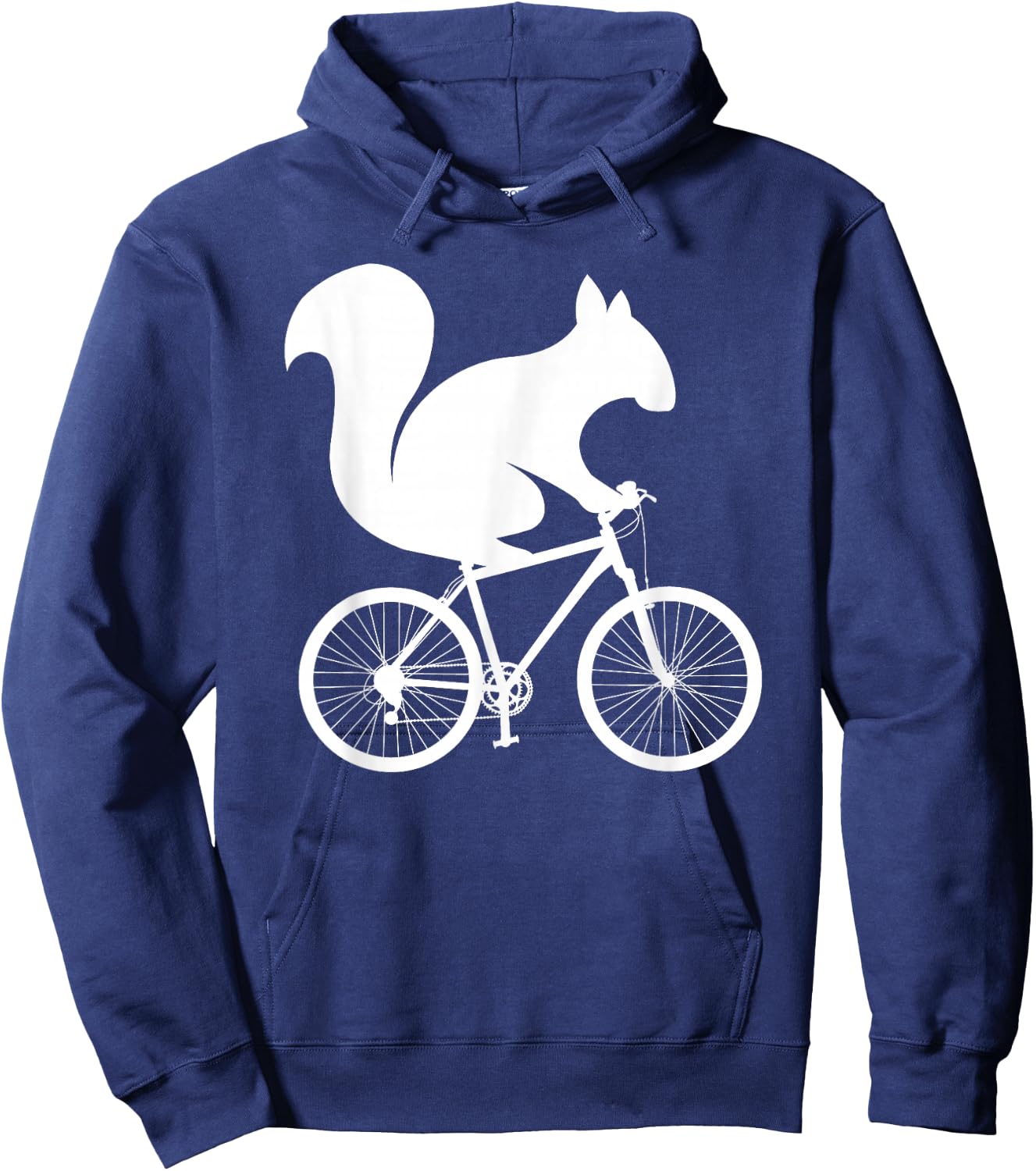 Squirrel Riding Bike MTB Cycling Hoodie - Hoodie | Navy