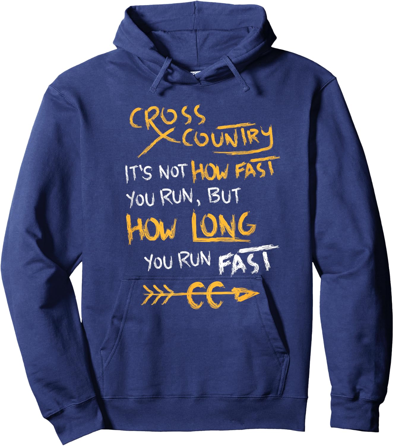 Funny Cross Country Quote Shirt CC Runner Gift Hoodie - Hoodie | Navy
