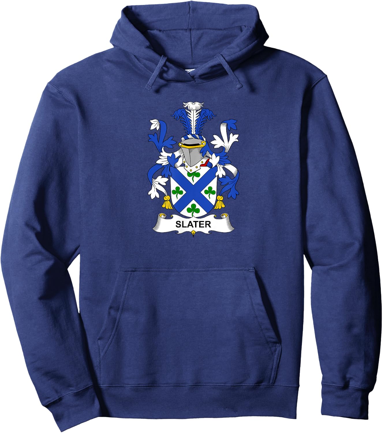 Slater Coat of Arms - Family Crest Hoodie - Hoodie | Navy