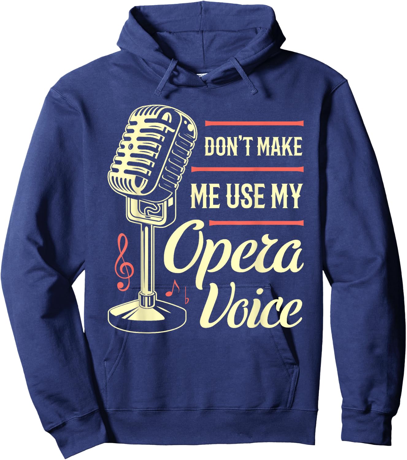 Opera Singer Vocalist Funny Gift Hoodie - Hoodie | Navy