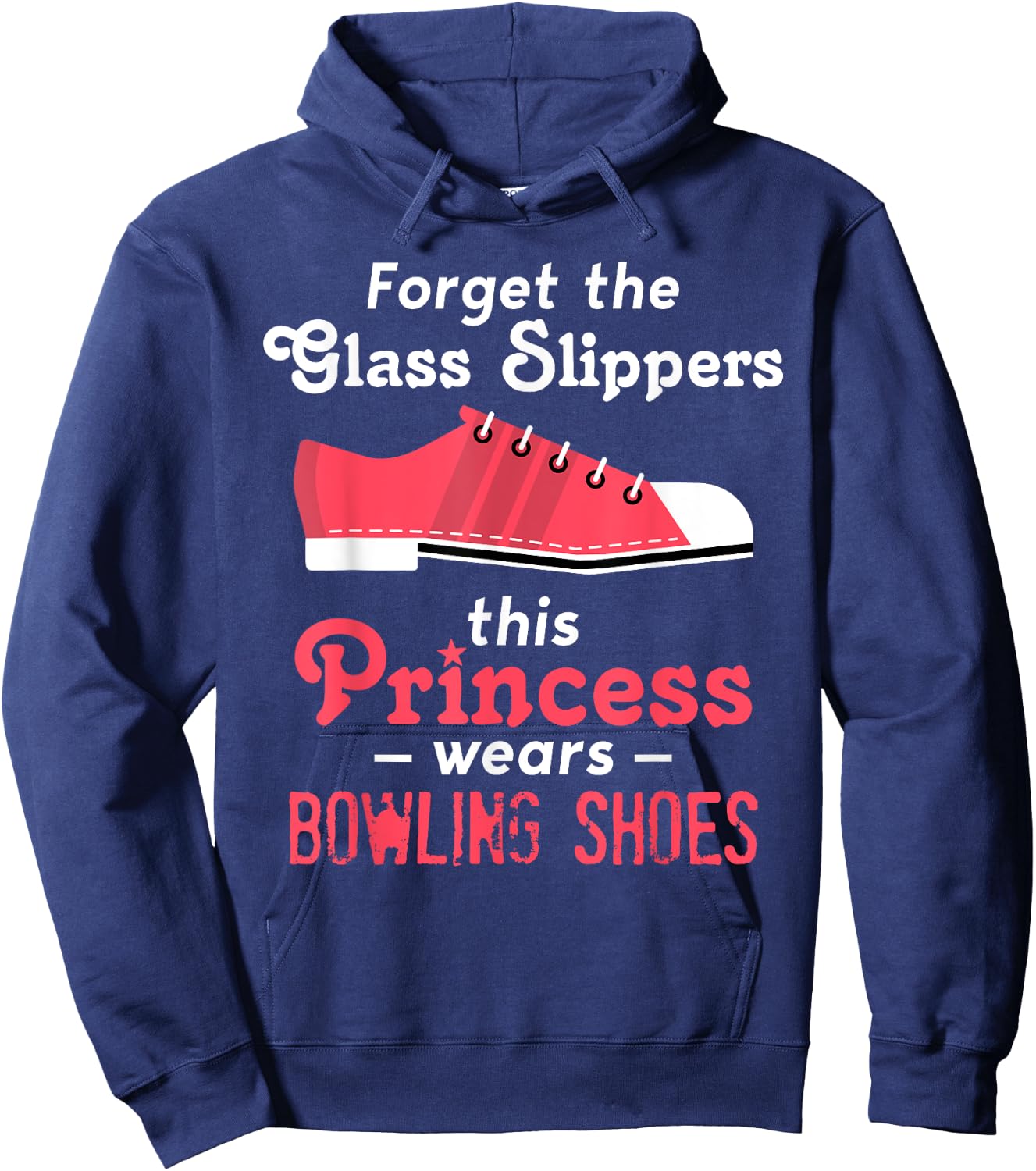 Bowling Shirt Wife Mom Or Girls Hoodie - Hoodie | Navy