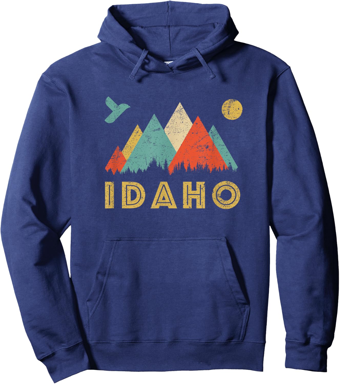Retro Vintage Idaho Throwback shirt and gift Hoodie - Hoodie | Navy