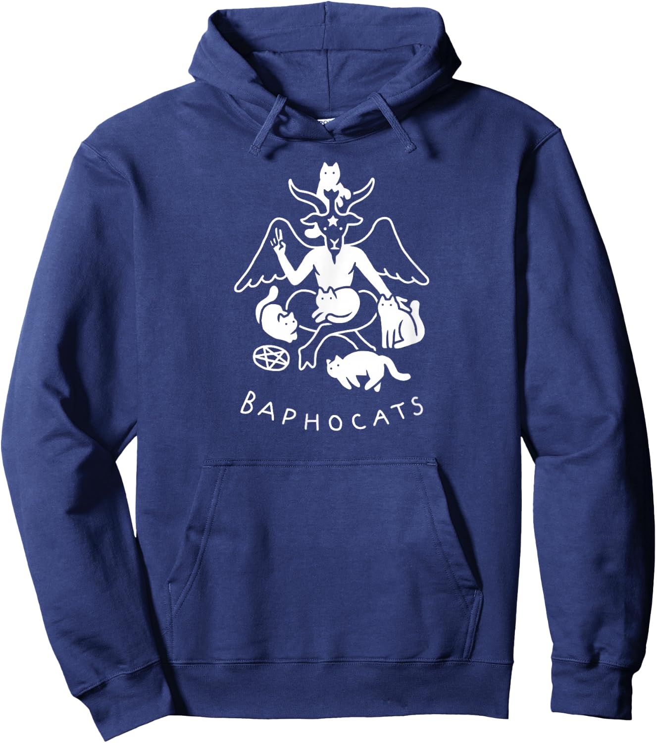 Threadless Obinsun Baphocats Graphic Hoodie - Hoodie | Navy
