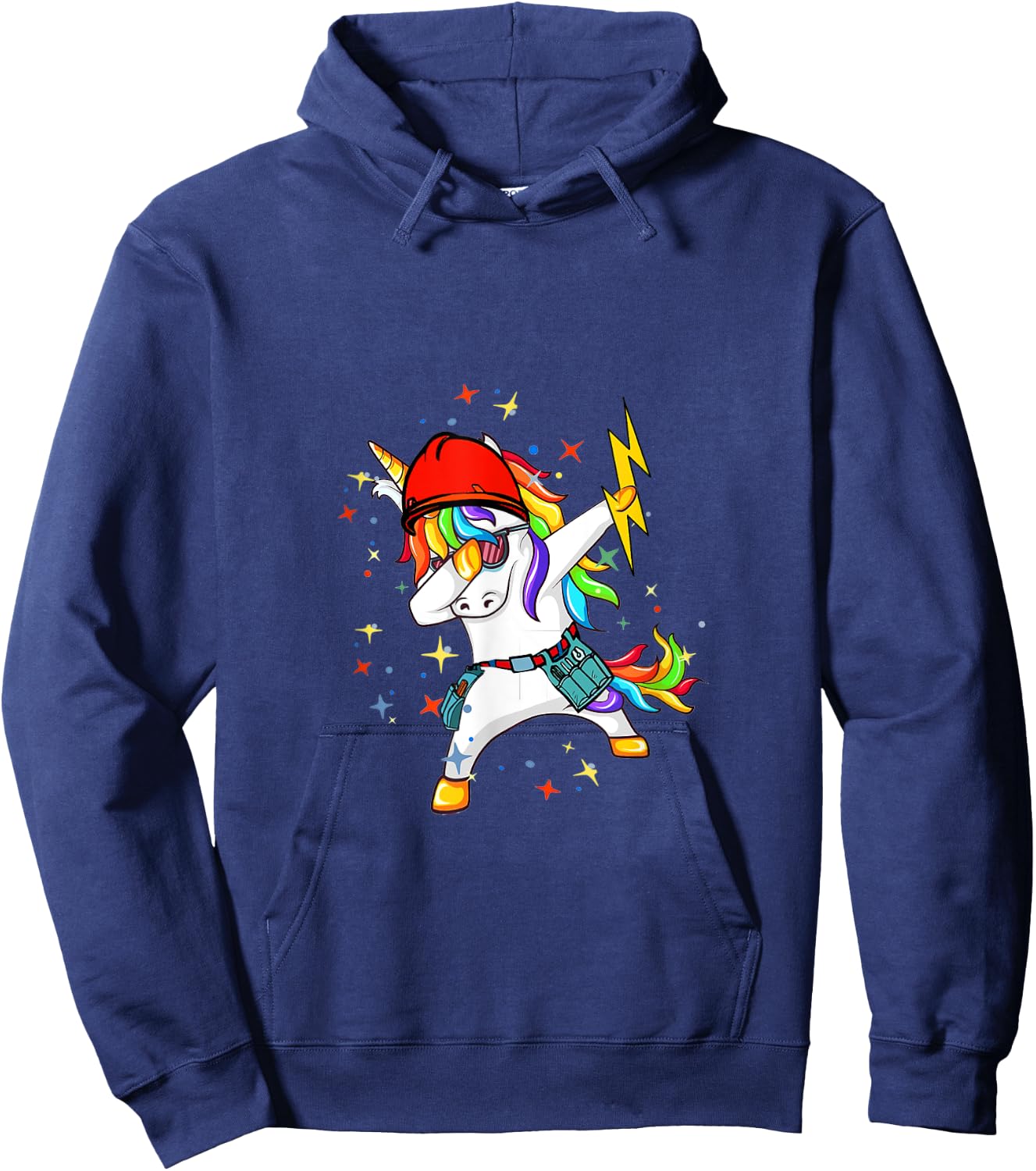 Electrician Unicorn Hoodie - Hoodie | Navy