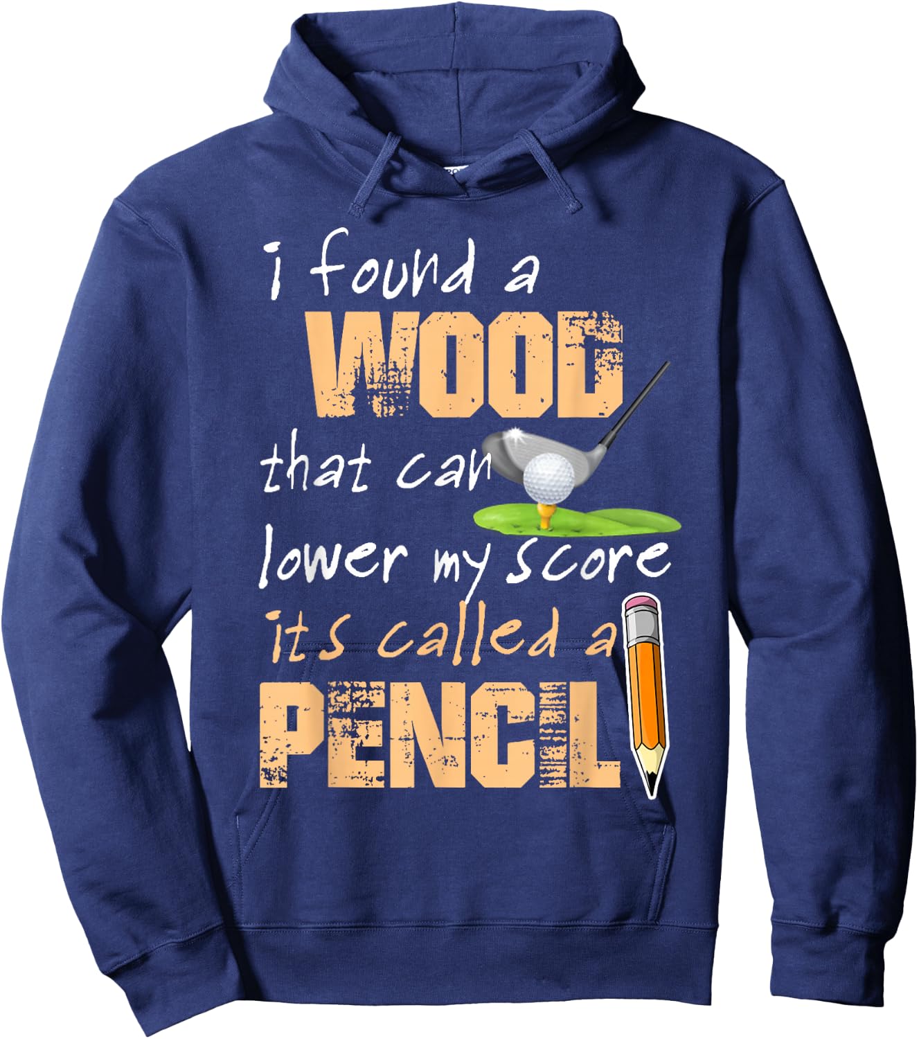 Funny Golf Score Hoodie - Hoodie | Navy
