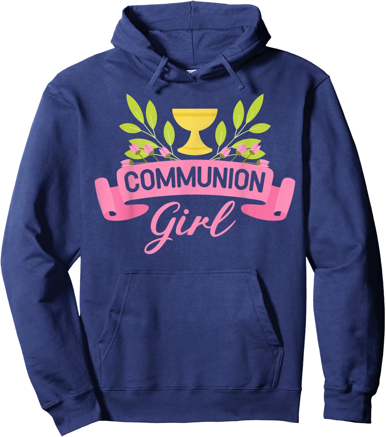 Communion Girl First 1st Holy Communion Hoodie - Hoodie | Navy