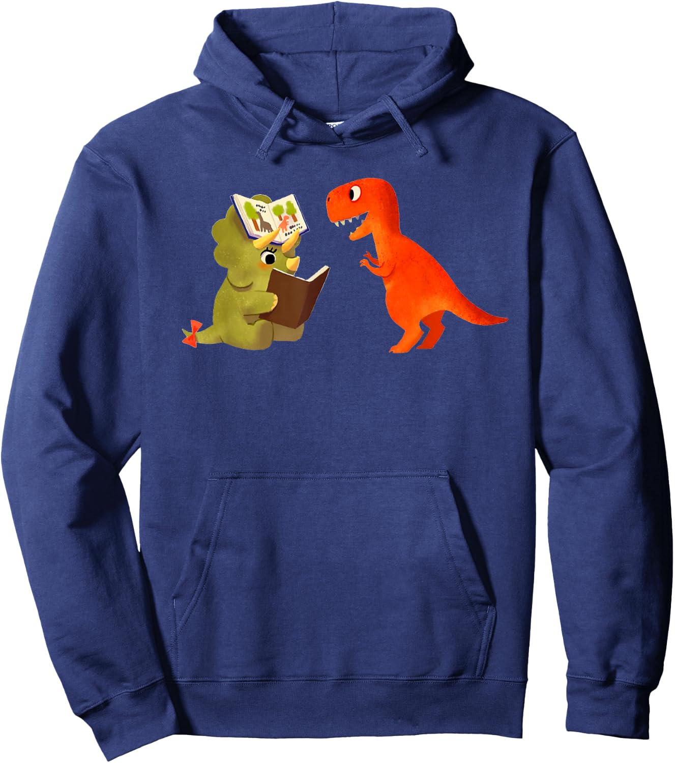 Cute Dinosaurs Book Hoodie - Hoodie | Navy