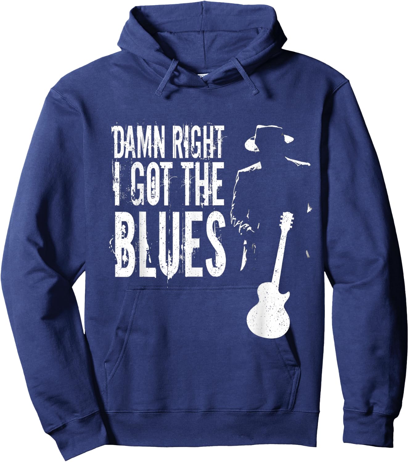Damn Right I Got The Blues Hoodie - Hoodie | Navy