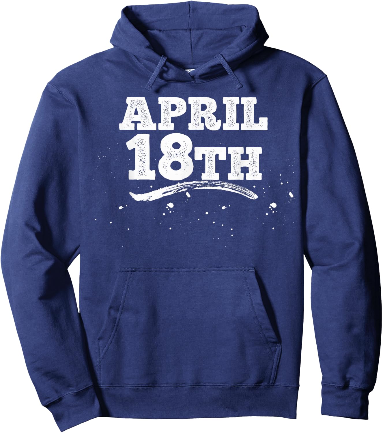 April 18th Shirt Funny Men's Holiday Hoodie - Hoodie | Navy