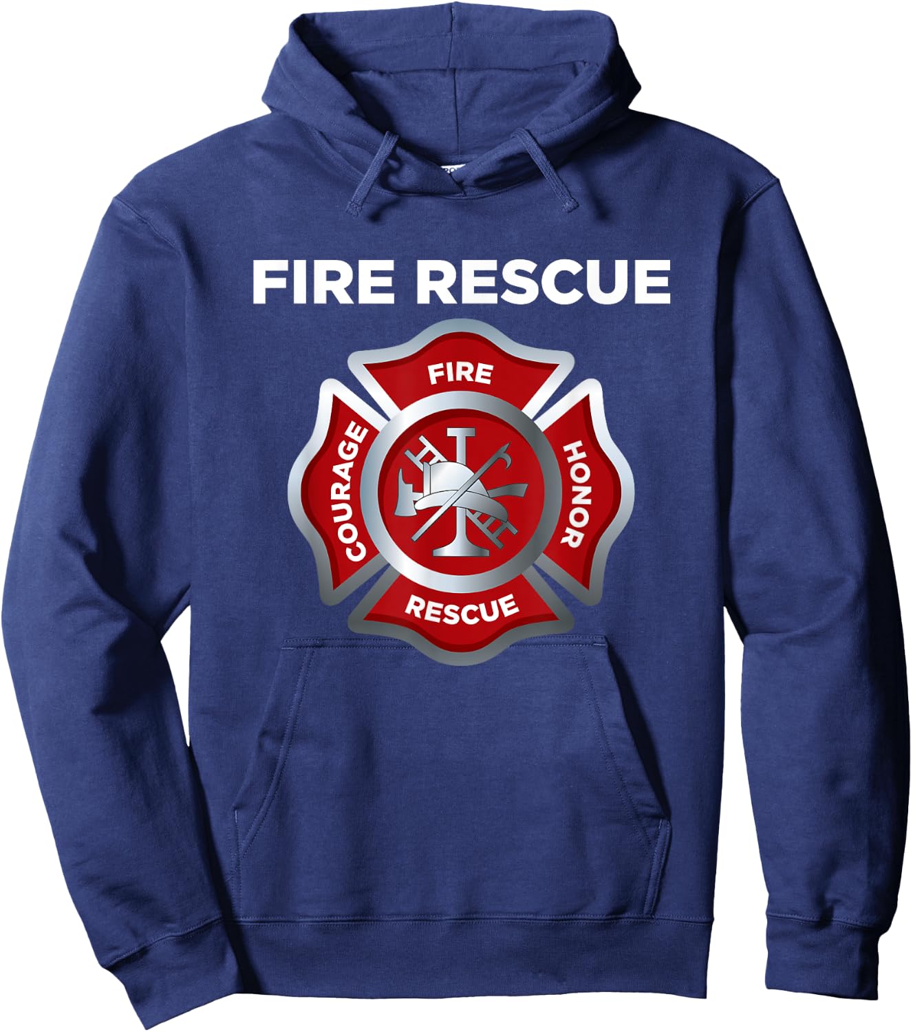 Firefighter EMS Fire Rescue Hoodie - Hoodie | Navy