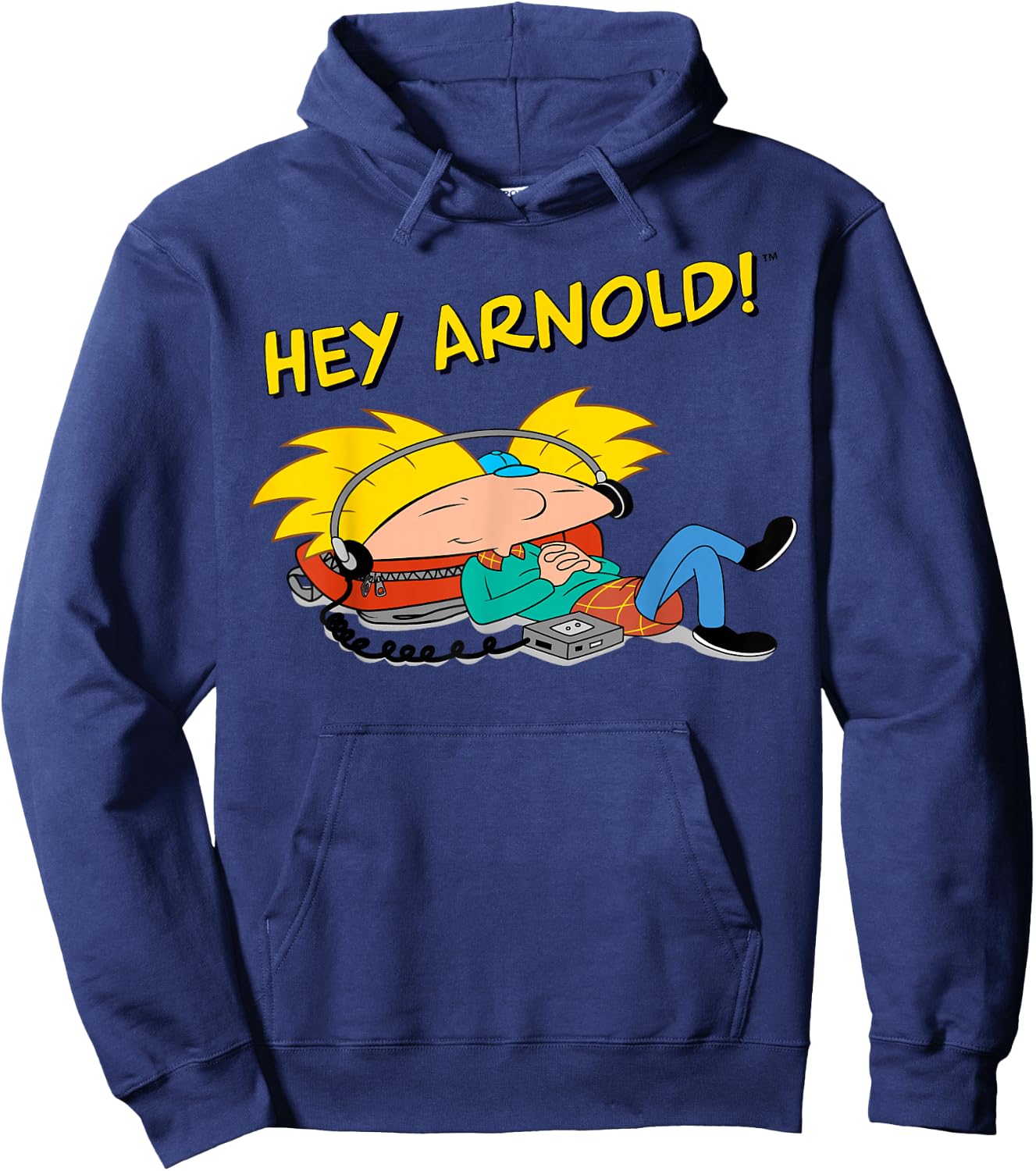 Nickelodeon Hey Arnold Chillaxing Hoodie - Hoodie | Navy