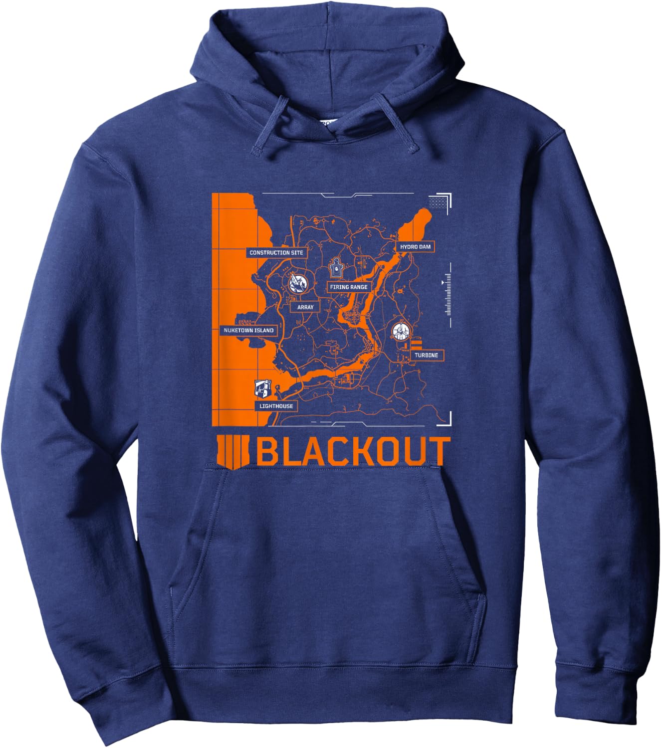 Call of Duty: Black Ops 4 - Blackout Map Hoodie - Hoodie | Navy