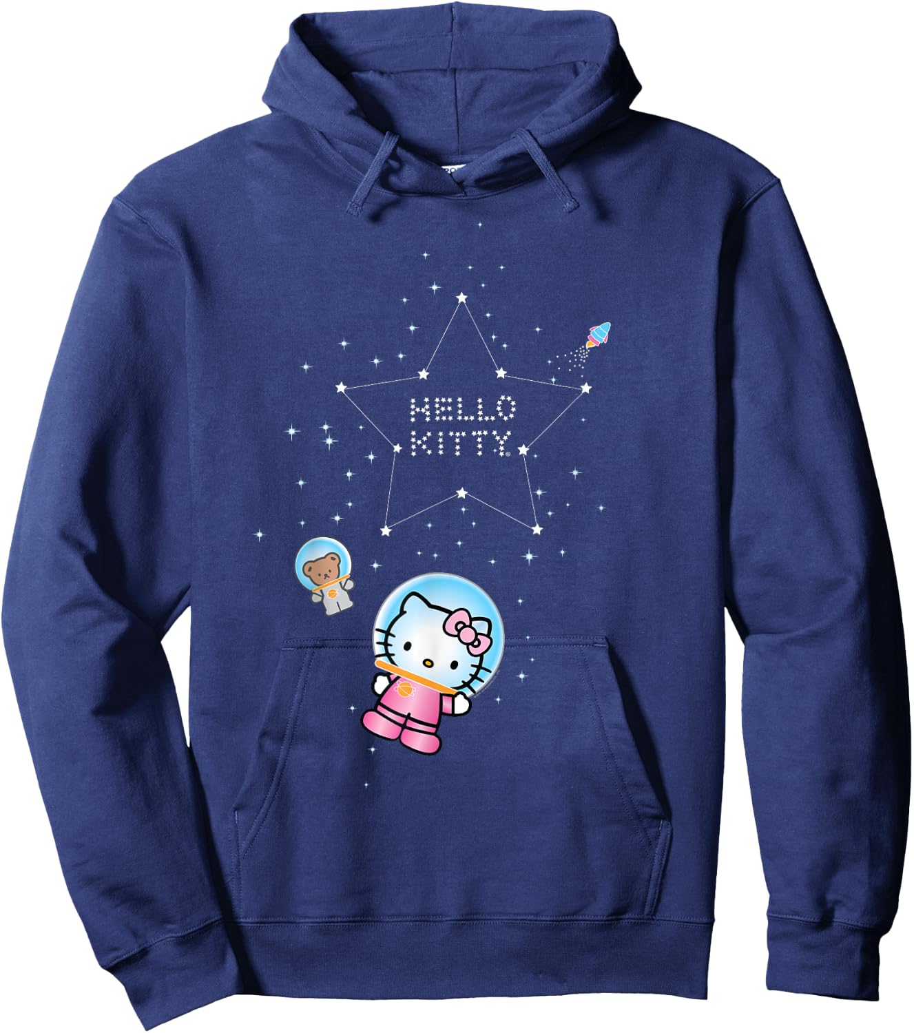 Hello Kitty Constellation Stars Astronaut Hoodie - Hoodie | Navy
