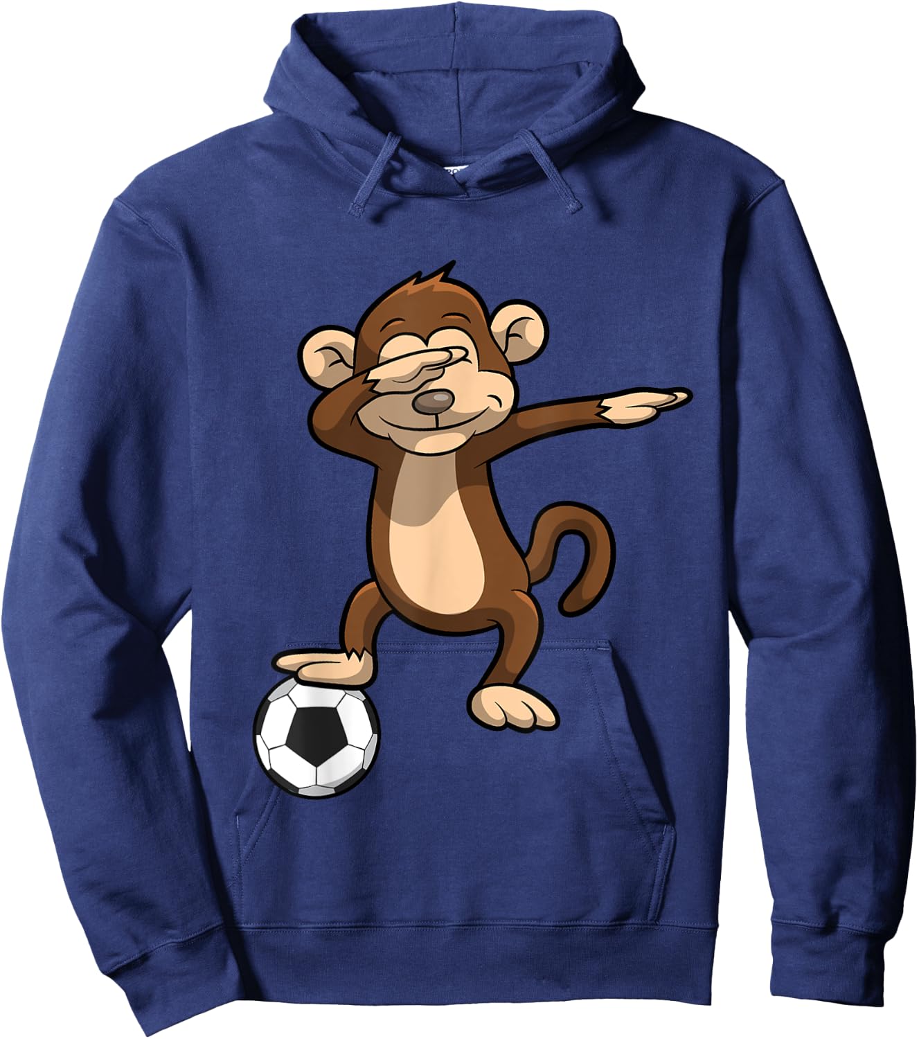Dabbing Soccer Monkey Dab Hoodie - Hoodie | Navy