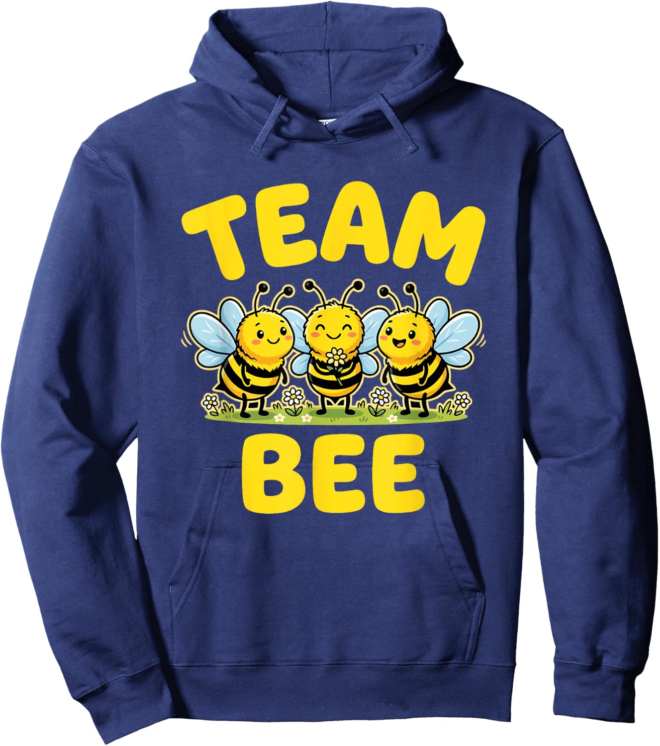 Team Bee Cute Bees Funny Matching Group Design Hoodie - Hoodie | Navy