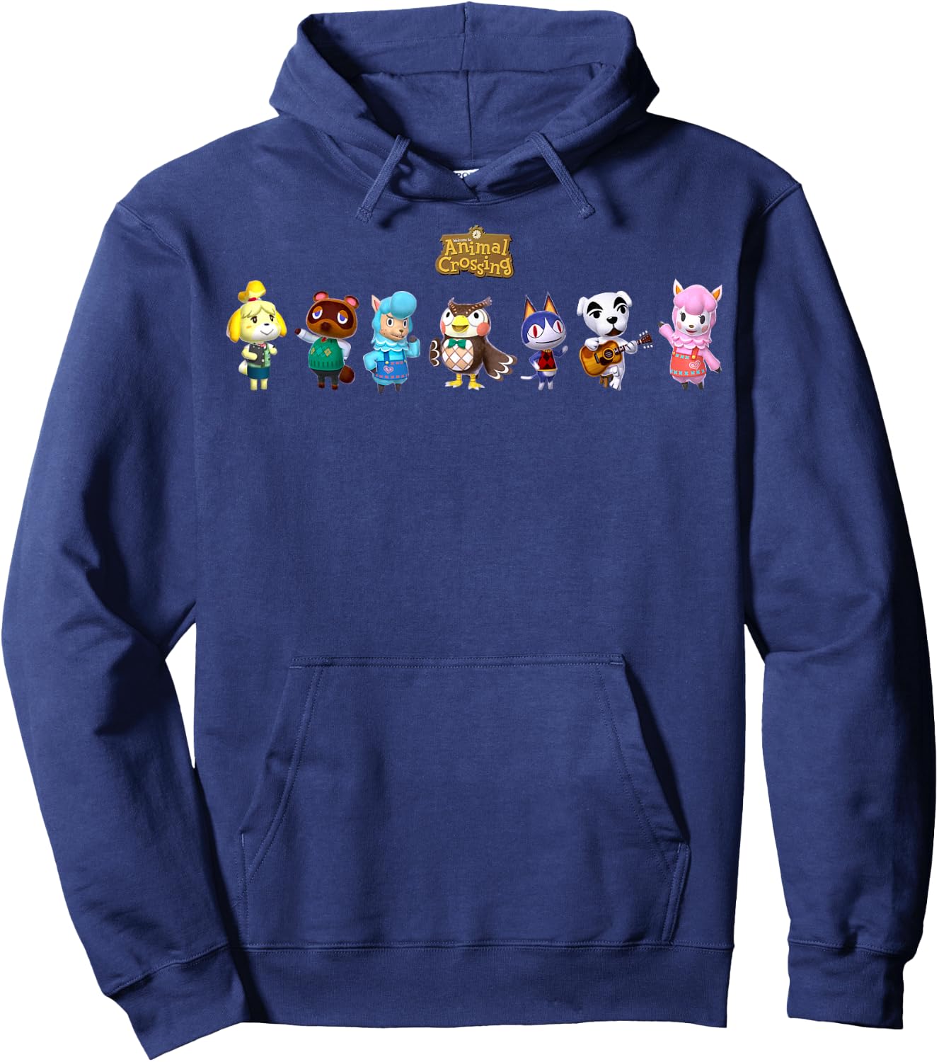 Animal Crossing Character Lineup Small Hoodie - Hoodie | Navy