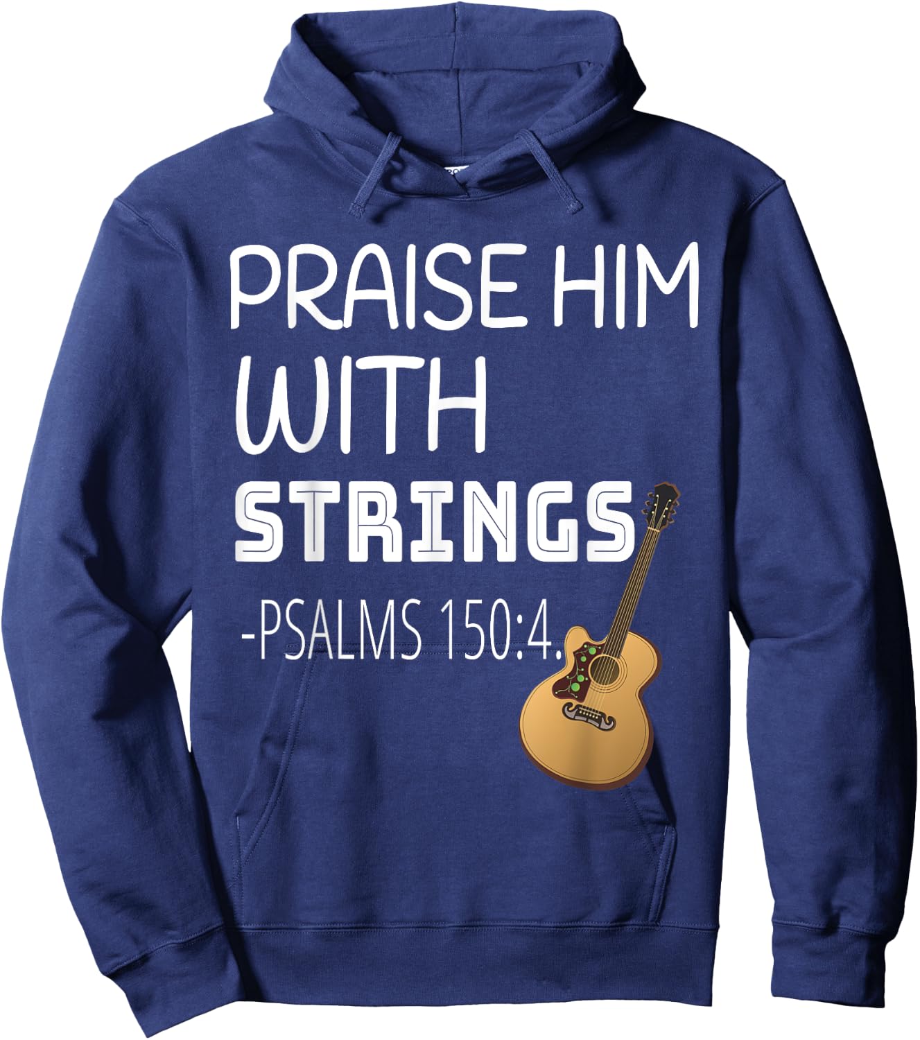 Praise Him with Strings Hoodie - Hoodie | Navy