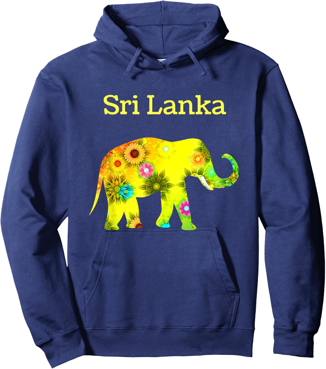 Sri Lanka Elephant Hoodie - Hoodie | Navy