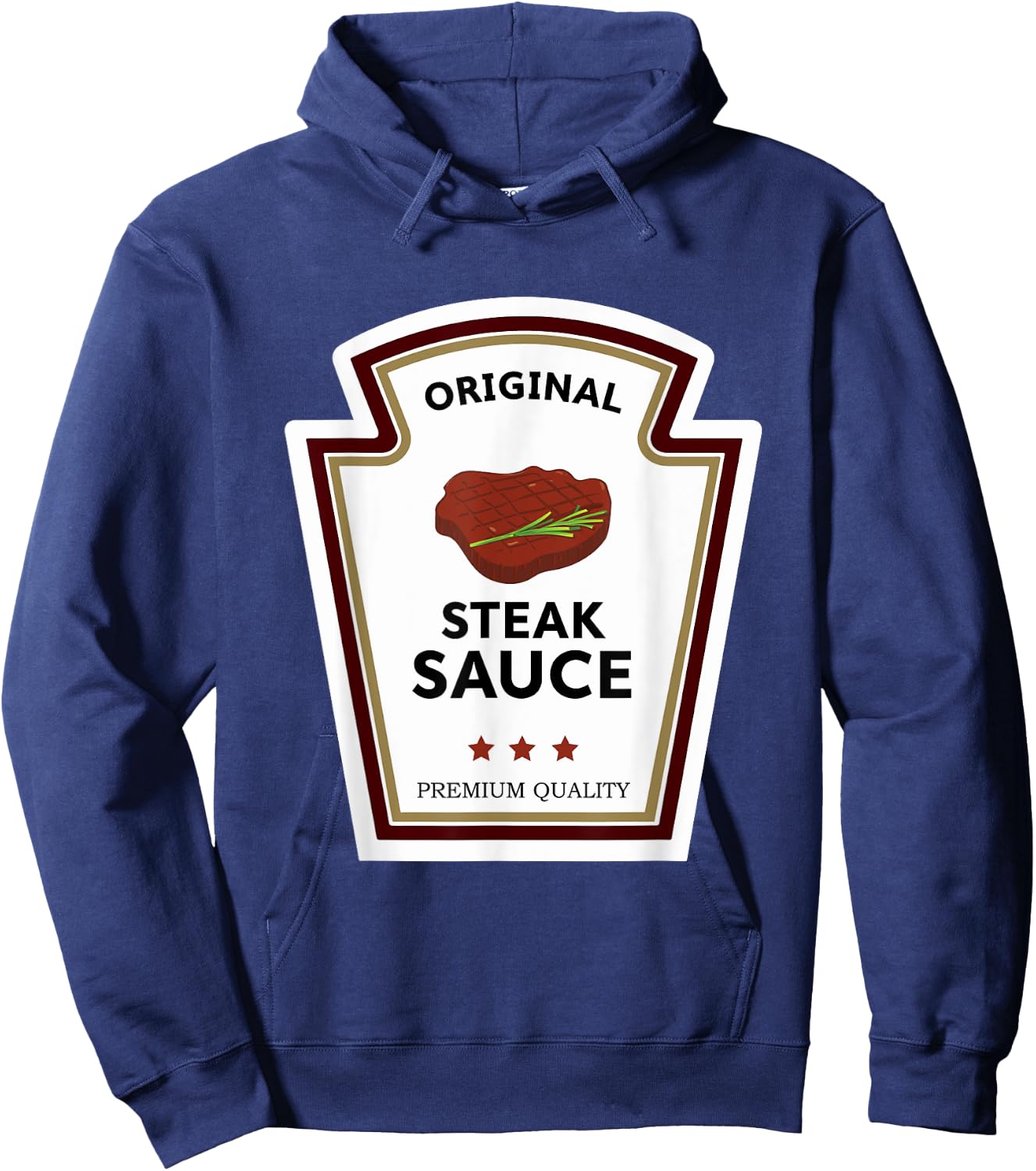 Original Steak Sauce Condiment Group Costume Hoodie - Hoodie | Navy