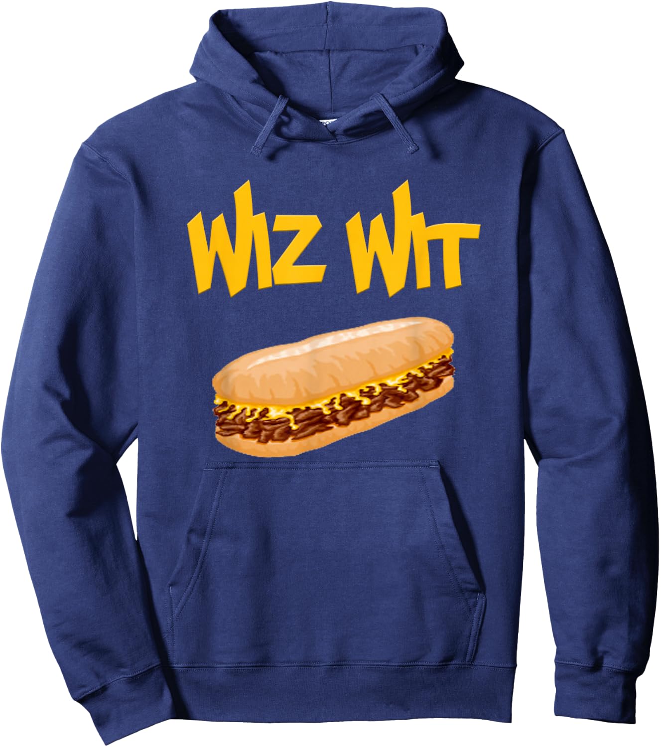 Wiz Wit Cheesesteak Shirt Hoodie - Hoodie | Navy