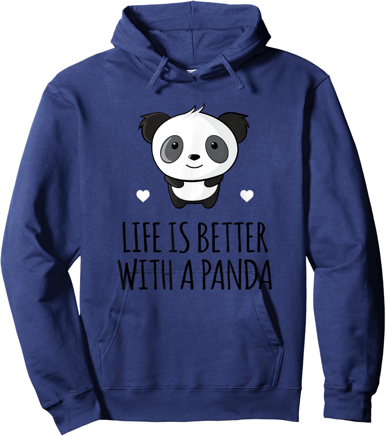 Life Is Better With A Panda - Cute Panda Shirt Hoodie - Hoodie | Navy